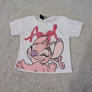 Zara White and Pink Angel Character Tee